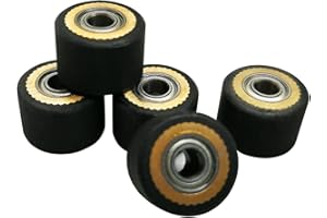 MCWLASER TUONAI 5 Pcs HQ Pinch Roller for Roland GCC LiYu Rabit Pcut Mimaki Graphtec Iolion Summa USCutter Brother Silhouette Cameo Mutoh Cutter Plotter 4x10x16