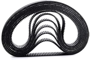 BZCEMIND 5pcs arco htd 3m correa de sincronización de goma circuito cerrado tono síncrono 3 mm,ancho de 10 mm,3M 231 (TETH77)