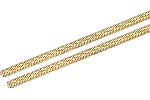 DMiotech 2pz M2.5 x 250mm Completamente Filettato Asta Ottone Destra Mano Filettature Asta Barra Borchie Avvitate Aste Dorate Tono