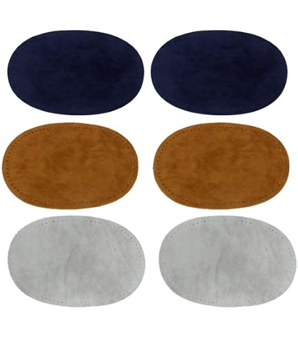 Patchs En Daim à Coudre - Pour Pantalon Ou Manche - Marron - 2 Pièces