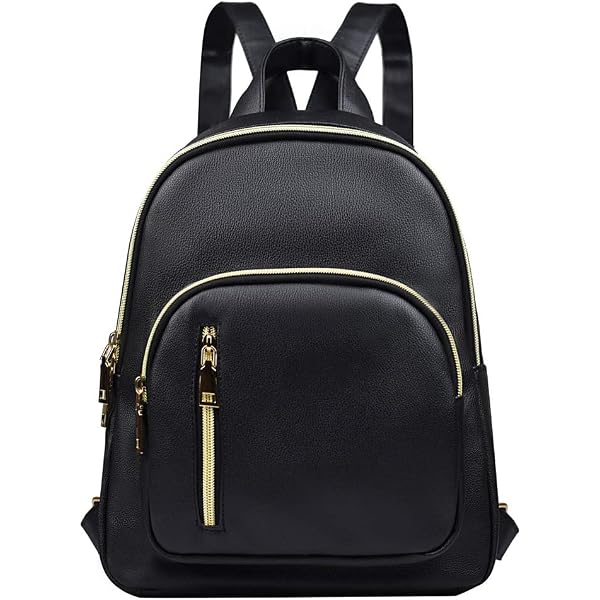 MKF Collection Women's Flag Backpack Purse - Vegan Leather Fashion Daypack (Briella Black, Large) - View #3