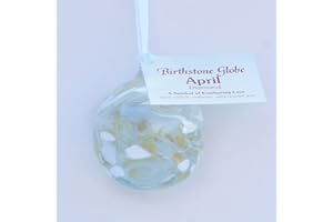 MILFORD COLLECTION April Birthstone - Diamond - Friendship Globe - Small