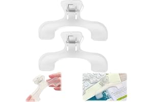 OKMINI 2PCS Transparent Book Clip,Portable Book Page Holder for Reading,Book Clip Page Holder Open,Book Opener Holder for Hand Free,Reading Accessories for Book Lover,Paper Clamps for Book,Magazine,Notebook