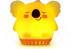 Yeerain White Noise Machine Baby mit Nachtlicht, Weißes Rauschen Baby Tragbare Einschlafhilfe, 20 Beruhigende Einschlafmusik Klänge, USB Wiederaufladbar