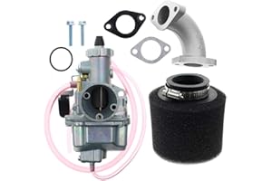 CARRFAN Carrfa - VM22, kit carburatore da 26 mm per Mikuni, condotto di aspirazione Pit Dirt Bike 110cc, 125cc, 140cc, Lifan YX