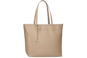 Pepe Jeans Elia Bolso Tote Portátil 15,6 Pulgadas Beige 34X32X14 cms Piel sintética by Joumma Bags