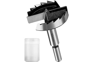 NETONDA Wiertło Forstner 60 mm wiertło do drewna Ø 60 mm wiertło do otworów do drewna Forstner Bit z okrągłym trzonkiem - do wiercenia otworów nieprzelotowych - wielotrzecionowe