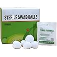 Uan Cotton Balls, Sterile Cotton Balls for Medical Use, 100% Cotton Balls, Sterile Swab Balls, Individually Packaged (20pack/Box)
