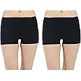 AQUAZZURA Pack of 2 Pure Cotton Seamless Plain Solid Boyshort Panties for Women Underwear Briefs Low-Waist Boyshorts Stylish Undergarments | Boy Shorts for Girls