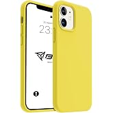 iPhone Kılıf İnce Sıvı Silikon 3 Katmanlı Tam Kaplamalı Yumuşak Jel Kau&ccedil;uk Kılıf Kapak (Sarı, iPhone 11)