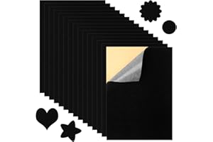 MOSTFUN 15 sztuk samoprzylepnych aksamitnych tkanin filcowych, samoprzylepnych, na tylną stronę, filc, do szkatułek na biżuterię, wkładki do szuflad, dekoracja domu, rzemiosło artystyczne, 210 x 300 x
