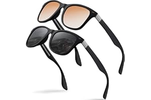 Perfectmiaoxuan Lunettes de soleil polarisées hommes femmes Mode Sommer Vacances Extérieur Conduite Pêche Course à pied incassable Lunettes UV400