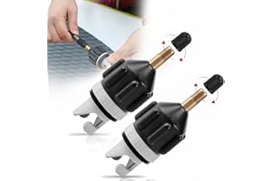 Senbaler 2pcs SUP Pump Valve Adapter,Boat Air Valve Adaptor,Air Valve Converter for Dinghy Kayak,Stand Up Paddle Board