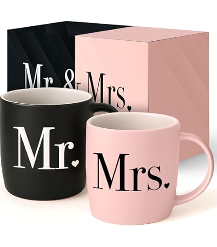 Clapoyis Mr. And Mrs. Pearl Glaze - Juego De Tazas De