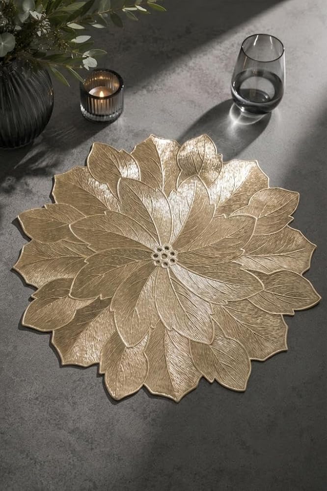 Digithome 6’lı Amerikan Servisi Supla Yuvarlak Gold 38 Cm – 77510