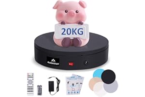 BAOSHISHAN Electric Remote Control Rotating Turntable Display Table for Live Video for Photography Automatic Revolving Platform Product Display table of 360 Degree