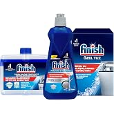 Finish Cleaning and Maintenance Set (Brightener 400 ml + Machine Cleaner Liquid 250 ml + Salt 500 g)