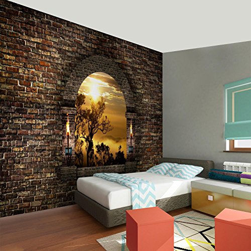 Fototapete Tropical Sunset 308 x 220 cm – Vliestapete – Wandtapete – Vlies Phototapete – Wand – Wandbilder XXL – !!! 100% MADE IN GERMANY !!! Runa Tapete 9025010a - 5