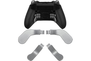 PEIXIONG 4 Pack Elite Controller Paddles pour Xbox Elite 2 Controller Paddles,Acier Inoxydable Elite Core Controller Paddle pour Xbox One Elite Controller Series 2,Elite Series 2 Core Controller (Argent)