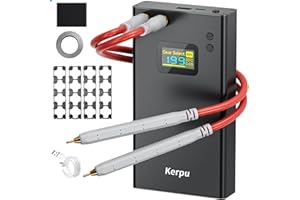 Punktschweißgerät, Kerpu 12000mAh Akku-Punktschweißgerät, 2 Zoll LCD-Bildschirm, verbessertes, verstellbares tragbares Mini-Punktschweißgerät mit 199 Gängen