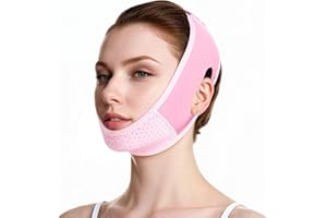 EHIOG Máscara Lifting V Line Reutilizable – Banda Reductora de Papada, Correa Facial Ajustable para Adelgazar, Elevar y Definir la Línea de la Mandíbula, Cinturón Reafirmante para el Rostro