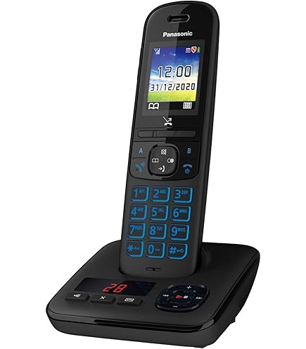 Téléphone Sans Fil Panasonic KX-TG6821 – Répondeur, écran, 6 Combinés Supplémentaires – Version Allemande