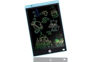 LCD Schreibtafel, CHSEROK 12 Zoll Farbzeichentablett Kinder, Kein Blaues Licht, Flexibler Bildschirm, Augenschutz und Energieeinsparung, Kann zum Zeichnen und Memo Verwendet Werden