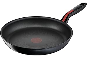 Lagostina Linea Rossa, Padella Antiaderente Ø 28 cm, Induzione, Gas e Forno Antigraffio, Indicatore Cottura Thermosignal, Fondo in Acciaio Inox e Alluminio, Manico in Silicone Antiscivolo