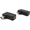 Duttek Mini USB auf Micro USB Adapter Set, 1 x Adapter von Micro USB Stecker auf Mini USB Buchse+ 1 x Adapter von Mini USB Bu