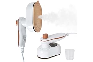 Colexy Steamer Dampfglätter für Kleidung, Mini Tragbares Reisebügeleisen 180° Drehbar Hand-Dampfbügler für Reise, Zuhause und Büro, Schnell Aufheizend