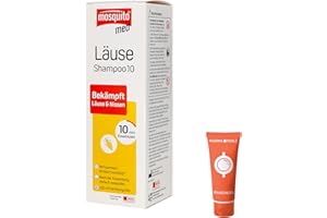 Mosquito med Läuse Shampoo 10, 1x 200 ml I Bekämpft Kopfläuse und Nissen I praktische Anwendung I Läusemittel I Familiengröße I Spar-Set plus Pharma Perle give-away (1x 200 ml)