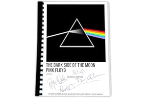 AllStarMedia Pink Floyd - Album autografato da The Dark Side of the Moon, in edizione limitata, libro per fan o collezionisti di musica