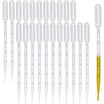 100 Pipette Contagocce In Plastica Graduate Da 5 Ml - Per Liquidi