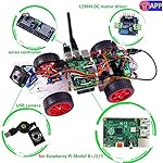 SunFounder Roboterbausatz Smart Video Car Kit Programmierbarer Auto-Roboter for Raspberry Pi with Android App, Compatible with RPi 3, 2 and RPi 1 Model B+ (Pi Not Included)