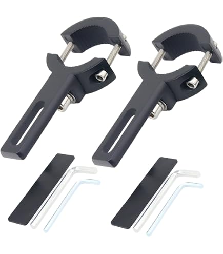 Staffa Faro Moto Regolabile 33-43 Mm, Morsetto Per Tubo Forcella, In Ferro Battuto Nero, Per Chopper E Cafe Racer