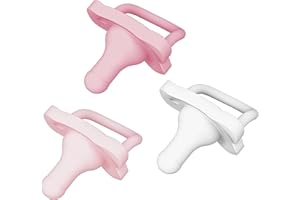 Dr. Brown's HappyPaci 100% Silicone Pacifier 0-6m, BPA Free, White, Pink, Light Pink, 3 Pack