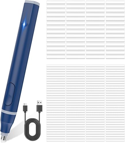 Foyucool Gomme Electrique (avec 220 Recharges de Gomme), 2 Tailles de Gomme (2.3mm 5mm), Fonctionne sur Piles, Gomme à Crayon Automatique Portable, Pour Peindre, Apprendre, Esquisser, Bureau, Noir Foyucool Gomme Electrique (avec 220 Recharges de Gomme), 2 Tailles de Gomme (2.3mm 5mm), Fonctionne sur Piles, Gomme à Crayon Automatique Portable, Pour Peindre, Apprendre, Esquisser, Bureau, Noir