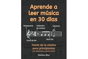 Aprende a Leer Música en 30 Días: Teoría de la música para principiantes - con ejercicios y audio online