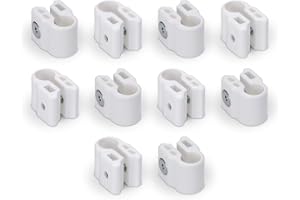 FabiMax 3635 Klemmen für die stufenlose Höhenverstellung des Laufgitterbodens, 10 Stück, weiß