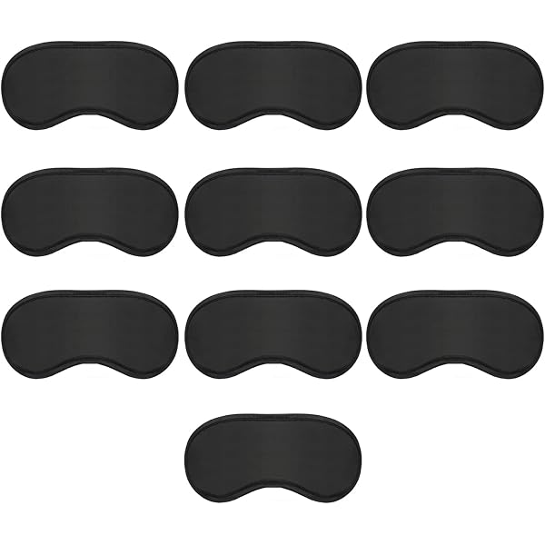 50 Masques De Sommeil Nizirioo – Noir, 4 Couches Respirantes, Avec Coussinet Nasal, Pour Voyage & Maison - 4