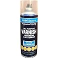 400ml All Purpose Yacht Varnish 1748PR Spray Can Household Car Van Bike Aerosol Paint (5 Pack)