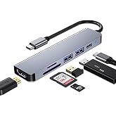 موزع USB C من SZPACMATE، محول USB C متعدد المنافذ لجهاز MacBook Pro وملحقات Air، 4K HDMI، USB 3.0، SD/TF Profit
