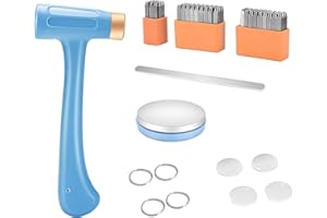 Kotsy Kit Stamping estampes pour bijoux,Metal Stamping kit 64PCS,A-Z et 0-9,pour la Fabrication de Bijoux et l'estampage à la Main des projets sur Mesure