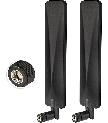2 Antennes 4G LTE 10dBi SMA Mâle - Pour Routeurs, Modems, Caméras De Chasse Et Sécurité Extérieure
