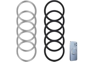 XiciKi Magsafe Sticker Aimant Autocollant Telephone avec Anneau Magnétique Compatible avec MagSafe, Lot de 10 Pièces pour iPhone 16/16e/15/14/13/12/11, pour Galaxy S24/S23/S22 et Autres Modèles