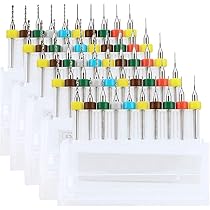 Produktbild von HARFINGTON 20 Mikro-PCB-Bohrer 2,45 Mm Aus Wolframkarbid, Mit 3,175 Mm Schaft, Für Leiterplatten, CNC Und Stein