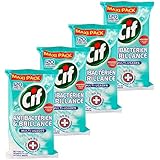 CIF Lingettes Nettoyantes Multi Usages Antibactériennes X 120 - Lot de 4