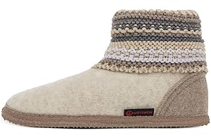 Giesswein Damen Giesswein Hüttenschuh Kiel - Hohe Damen Hausschuhe, Warme Filzhausschuhe, Rutschfeste HüttensockenHausschuh