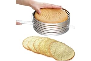 HOTADEN Cutter gâteau éminceur Ronde en Acier Inoxydable Pain gâteau Slicer Cutter Outils gâteau Moule Cuisine Cuisson Accessoires