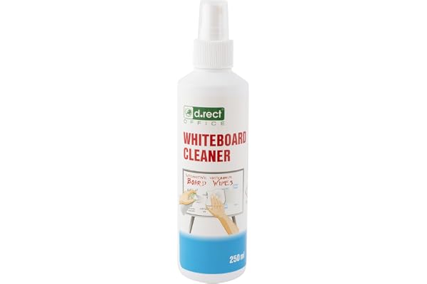 D.RECT Nettoyant pour tableau Blanc 250 ml, Spray Nettoyant pour Nettoyer les Tableaux Blancs Magnétiques, Whiteboard Cleaner 110453